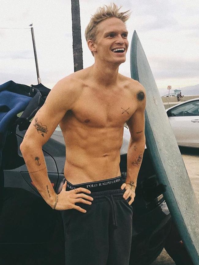 Cody Simpson is hoping to qualify for the 2024 Olympics. Picture: Instagram