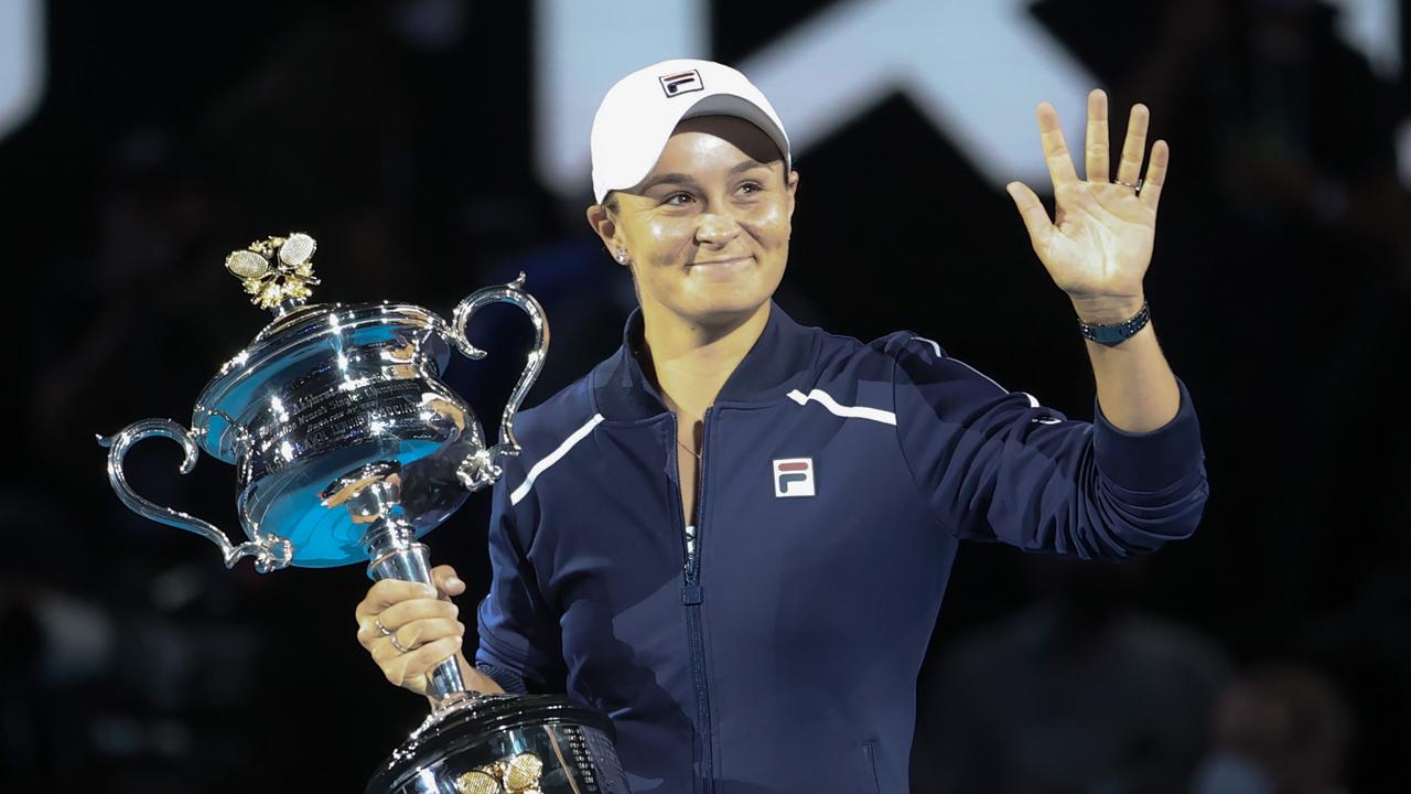 Ash Barty is riding a wave of global support since claiming the Australian Open title. Picture: David Caird