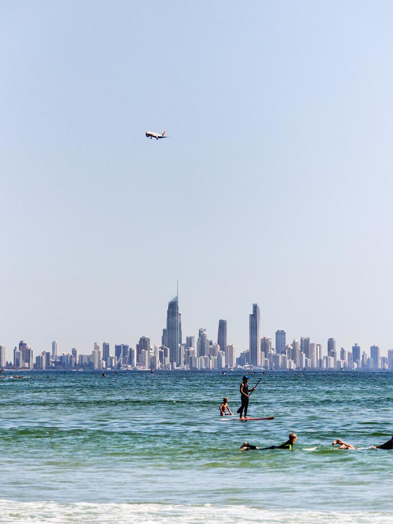 High above the Gold Coast. Photo: Thomas Martin