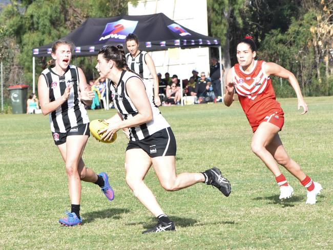 AFL Capricornia senior women’s grand final, Yeppoon Swans versus Rockhampton Panthers, Rockhampton Cricket Grounds, September 10, 2022.