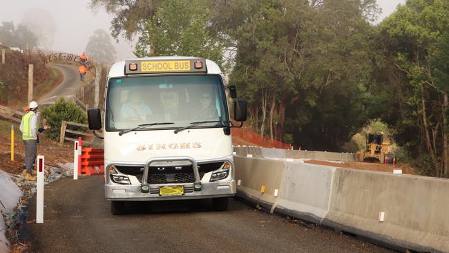 Tyalgum Rd has been reopened with some restrictions. Picture: Tweed Shire Council.