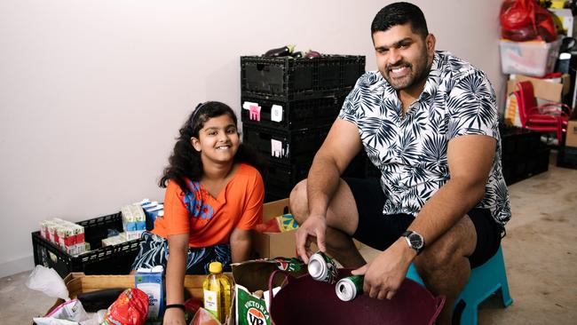 Mustard Seed Family Project founder Georgi K Thomas and daughter Evangeline in 2020. Picture: AAP Image/Morgan Sette)