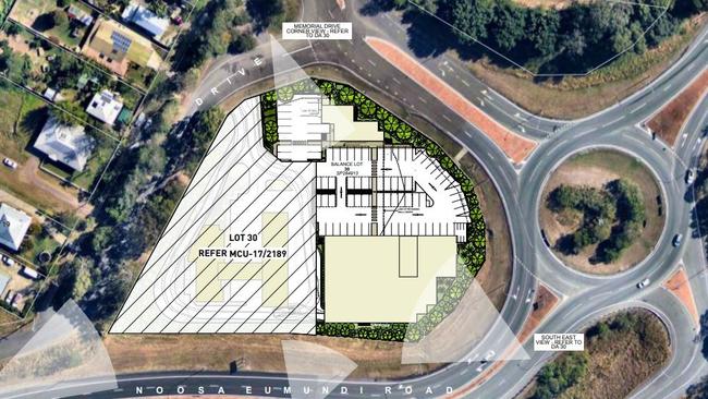 The proposed supermarket would be in close proximity to an existing roundabout.