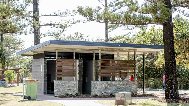 The toilet block near Burleigh Beach. Picture: Jerad Williams