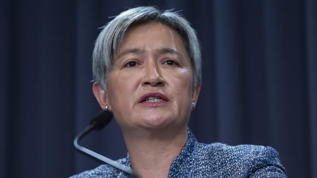 Foreign Minister Penny Wong announced sanctions as a result of the attack in January. Picture: NCA NewsWire / Martin Ollman