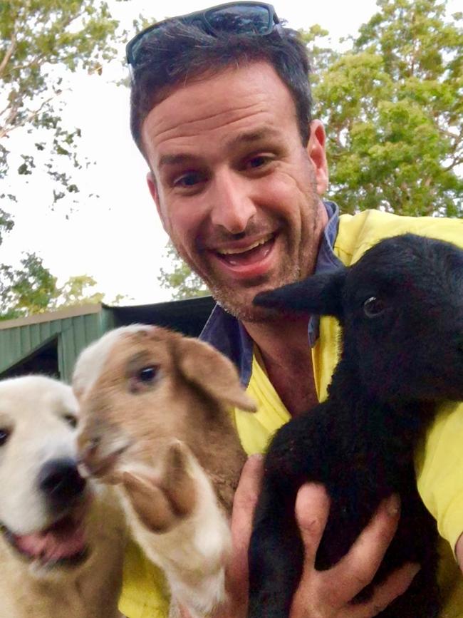 Mick Gouldalready comes with a couple of kids... kid goats, that is. Picture: Instagram