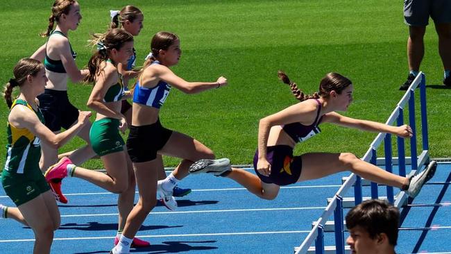 Noosa Little Athletics star Taya Clayton in action. Picture: Jo Harlow Photography