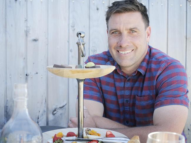 Tourism Industry Council Tasmania chair Daniel Leesong with some of his Coal River Farm produce. Picture: MATHEW FARRELL