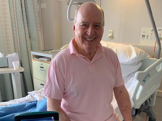 The shuffling came about with Alan Jones in hospital. Picture: Instagram