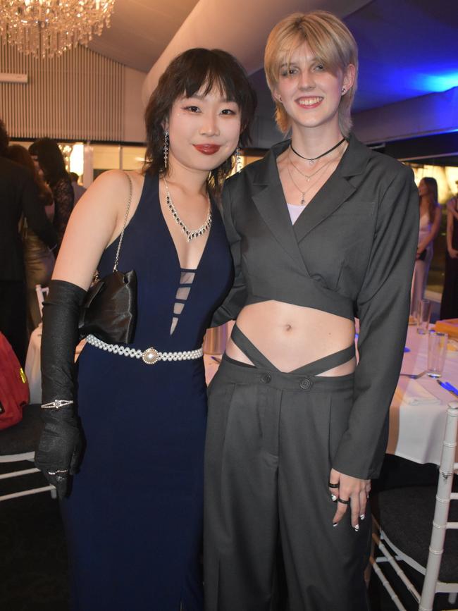 Emma and Aster at Queensland Academies Creative Industries formal.