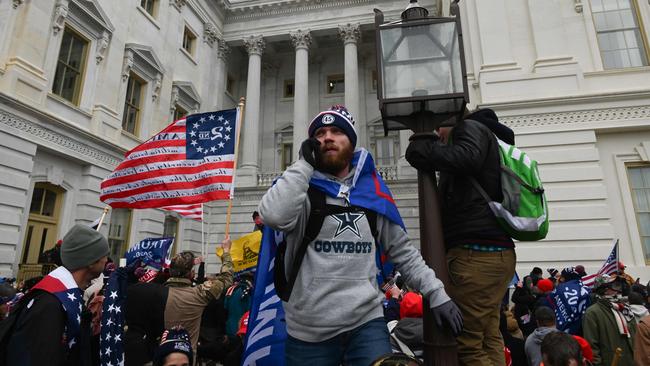 Trump supporters storm the US Capitol on January 6 last year. Picture: AFP