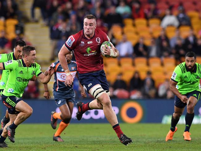Young giants Izack Rodda usurped Simmons’ place at the Reds. Picture: AAP