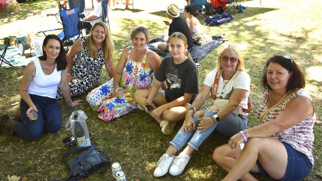 (From left) Amanda, Rhonda, Nardia, Olivia, Janifier and Rachel at the Queensland Country Bank Food &amp; Wine Fiesta during Stanthorpe's Apple and Grape Harvest Festival on Saturday, March 2, 2024. Photo: Jessica Klein