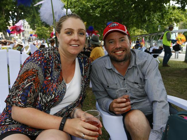 Cara and Josh Hubber of Melbourne. Picture: MATT THOMPSON