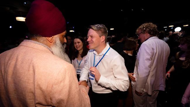Mr Erickson at the party’s May 3 election event in Sydney. Picture: Jason Edwards