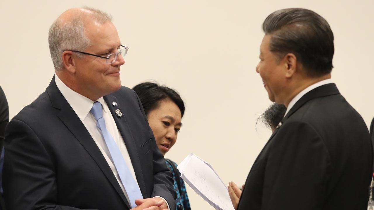 Tensions have risen between Prime Minister Scott Morrison and Chinese President Xi Jinping, seen here in 2019. Picture: Adam Taylor Adam Taylor/PMO.
