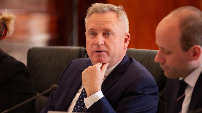 Tasmanian premier Jeremy Rockliff at the budget estimates in parliament on Monday 23rd September 2024. Picture: Linda Higginson