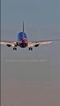 Wild footage shows shocking near miss between Southwest plane and private jet