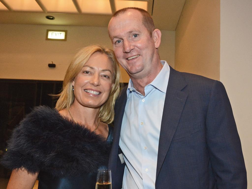 Sarah and Declan Kelly at Gold Coast Marathon gala dinner at QT Resort Surfers Paradise. Picture: Regina King.