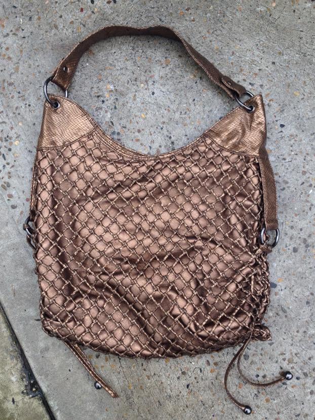 An abandoned myster handbag left on a doorstep in Dulwich Hill.