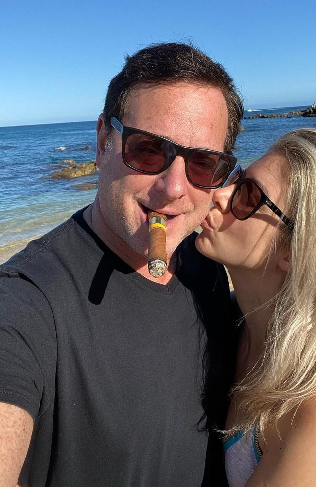 Bob Saget and his wife, Kelly Rizzo.