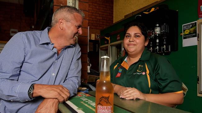 St Mary's club president Steve Ludwig poses for a photo at the club in Marrara. PICTURE: KERI MEGELUS