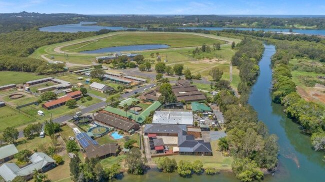 A property with 15 horse stables and a four-bedroom house in Ballina is up for sale.