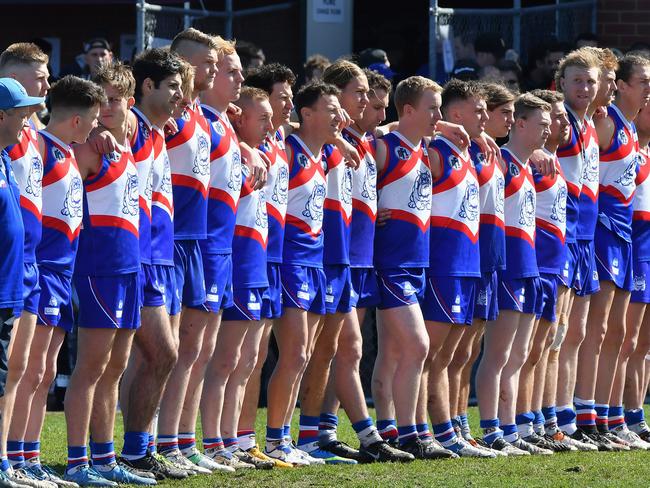 North Heidelberg before last year’s Division 2 grand final. Picture: Andy Brownbill