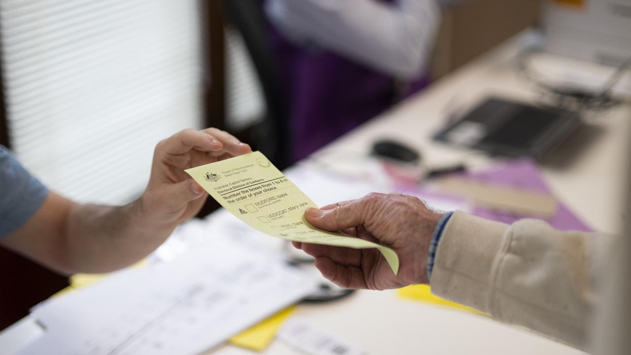 Record numbers of Australians have already cast their votes ahead of the federal election. Picture: NewsWire / Martin Ollman