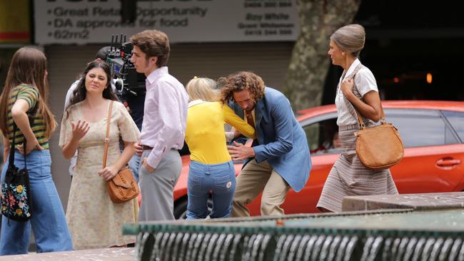 Sophia Forrest on set for Love Child. Picture: Christian Gilles