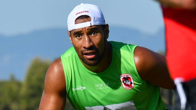 Dragons new recruit for the 2022 NRL season, Tautau Moga, formerly of South Sydney.