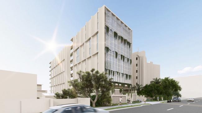 Artist impression of a new nine-storey tower planned for a Gold Coast Highway site by developer JG Apartments Pty Ltd. Picture: Supplied