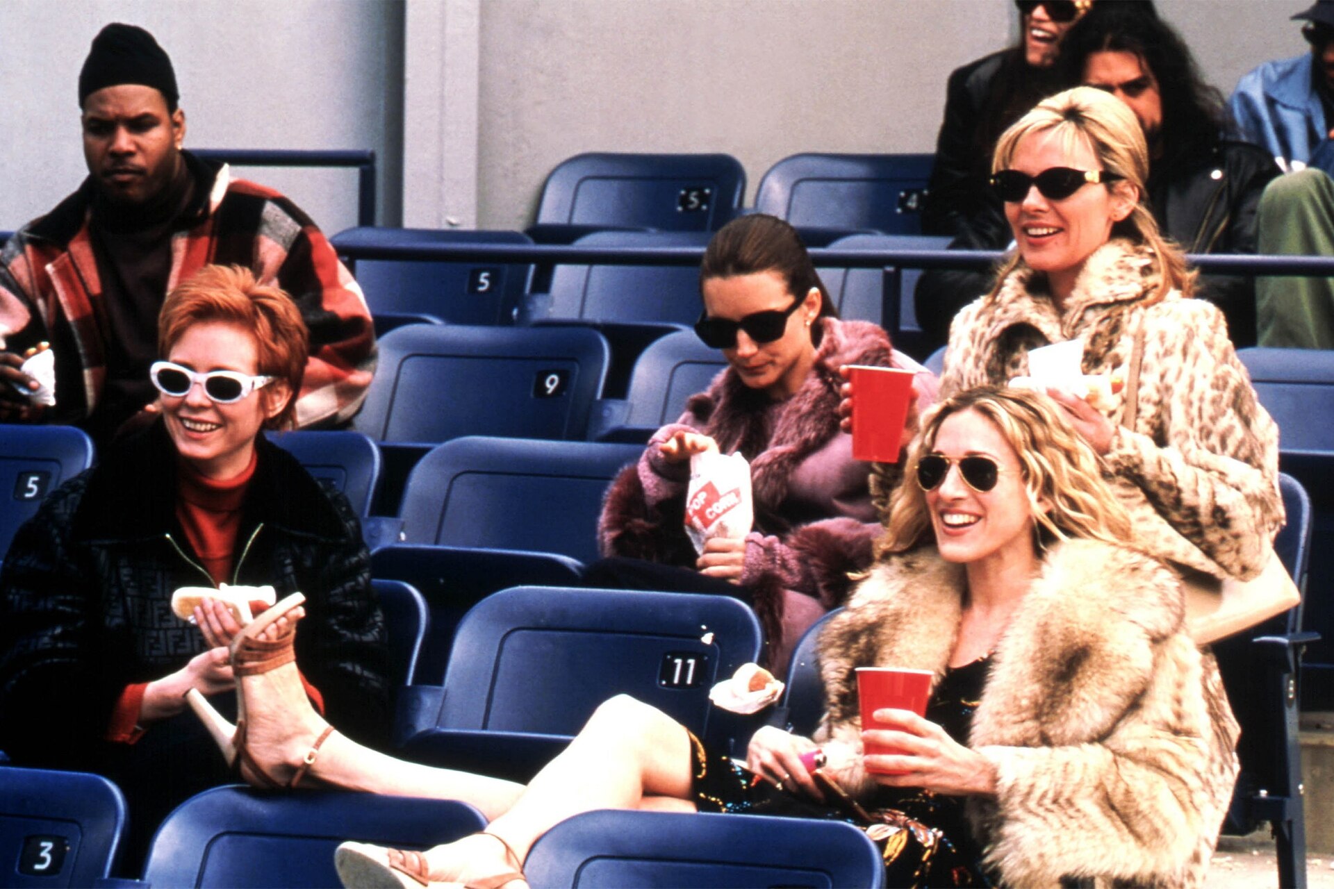 <p></p><h3><em>Take Me Out to the Ballgame</em>, Season 2 Episode 1</h3><p>In the very first scene of the second season, the girls go to a baseball game to cheer Carrie up after her breakup with Mr. Big&mdash;and this part alone makes the entire episode. From Carrie chain-smoking in her iconic coat, Samantha yelling out for more beer, Charlotte sweetly asking for hot cocoa and Miranda hollering excitedly at the Yankees, it's quite simply, the perfect scene. Bolstered by Samantha's struggles to get used to her boyfriend's small, unsatisfying instrument and Carrie and Miranda's bittersweet fight about talking about men too much, this episode is a true gem.</p>