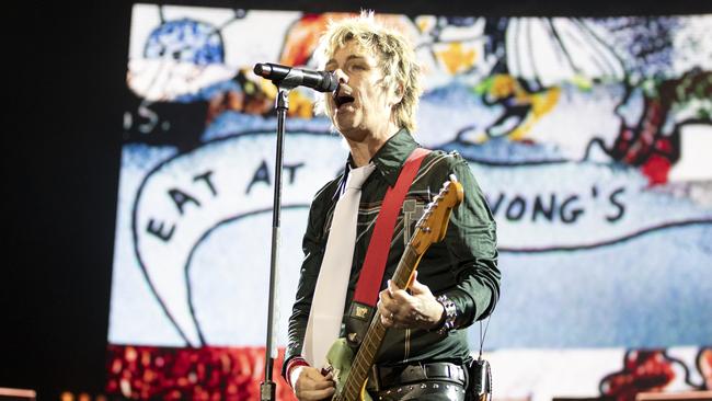 Green Day recaptured their youth at the Saviors show at Sydney’s Engie Stadium. Picture: Chris Neave / Supplied