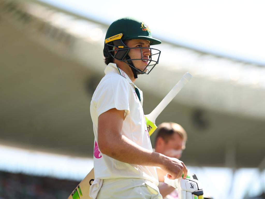 Sam Konstas could be a long-term opener for Australia’s Test side. Picture: Getty Images