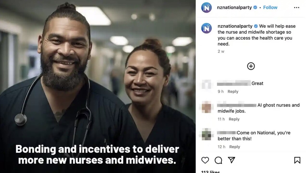 The National party in New Zealand has admitted to using artificial intelligence (AI) to produce images for their attack advertisements.