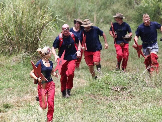 Star power ... the competitors collected red stars. Picture: Channel 10