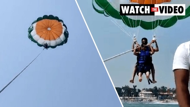 Tourists' terrifying parasailing incident