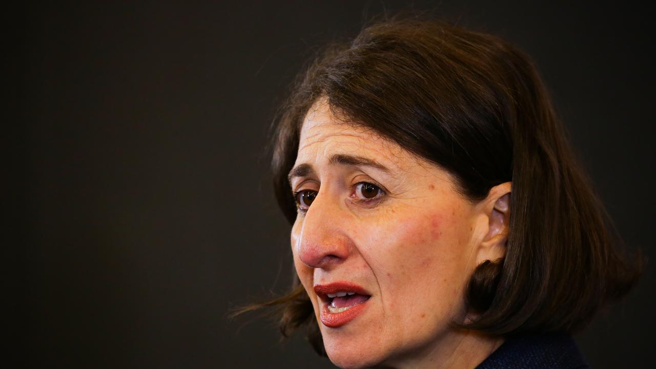 NSW Premier Gladys Berejiklian addresses the media. Picture: NCA NewsWire / Gaye Gerard