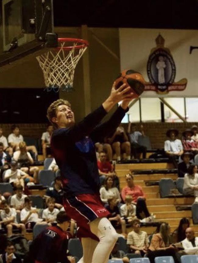 TSS basketball First V team member Harry Blair in action. Picture supplied.