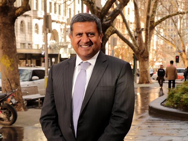 19/08/2019: Newcrest CEO Sandeep Biswas in Melbourne. Stuart McEvoy/The Australian.