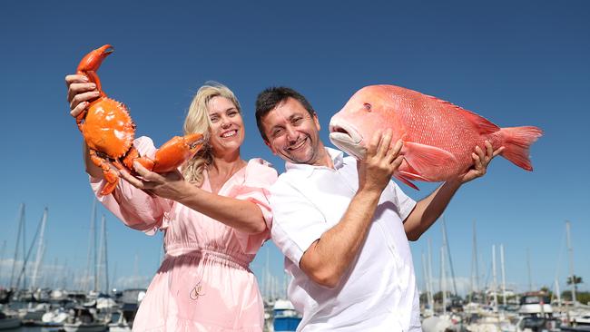 Nikki and Greg Kay, the owners of Manly Boathouse. Picture: Peter Wallis