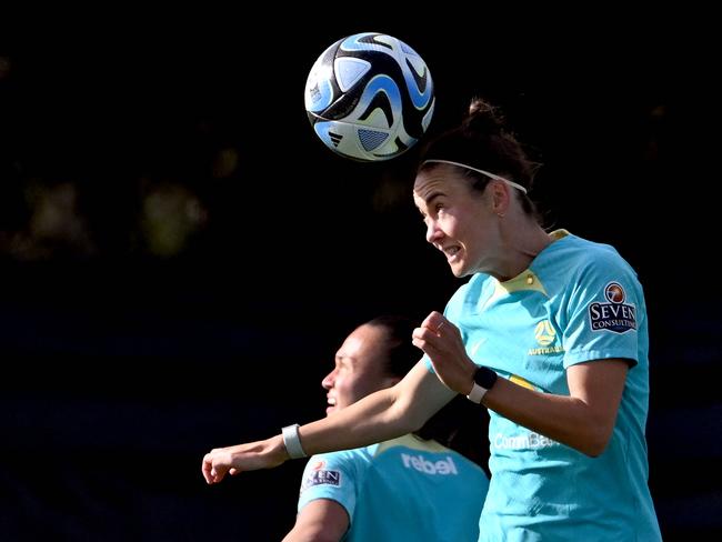 Caitlin Foord is hard at work preparing for the FIFA Women’s World Cup. Picture: William West / AFP