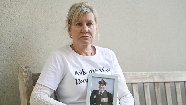 Julie-Ann Finney at Parliament House in Canberra on Monday. Picture: Martin Ollman/NewsWire