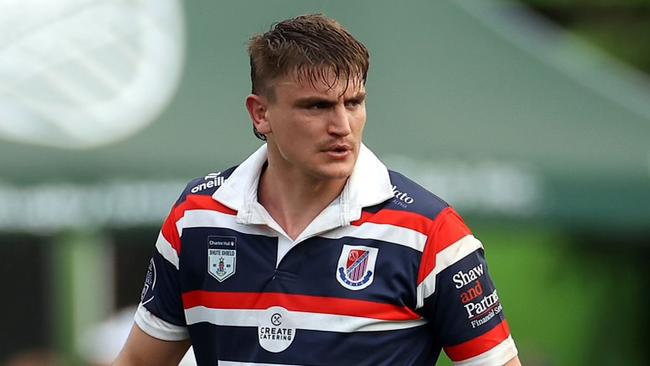 Josh Bosker playing for Easts first grade against Randwick in the Shute Shield. Picture: Josh Davis/SPA Images