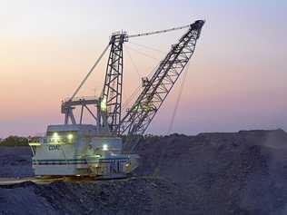 A Bucyrus-Erie 1370W electric powered dragline at Blair Athol. Picture: Contributed