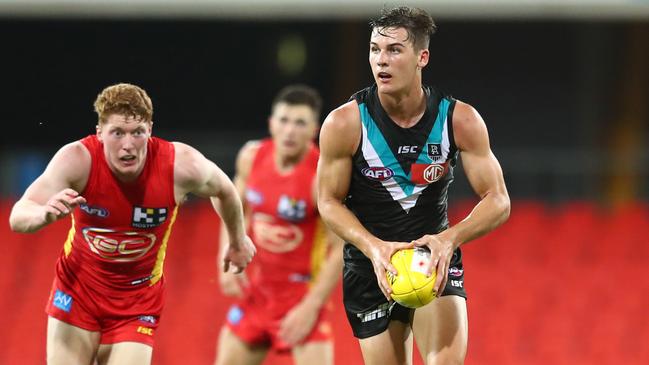 Connor Rozee could be a future captain of Port Adelaide. Picture: Chris Hyde/Getty Images