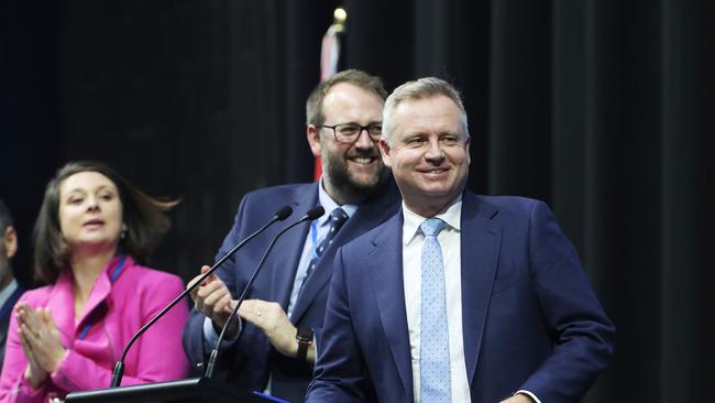 Premier Jeremy Rockliff at Tasmania’s Liberal state council meeting in Hobart. Picture: Nikki Davis-Jones