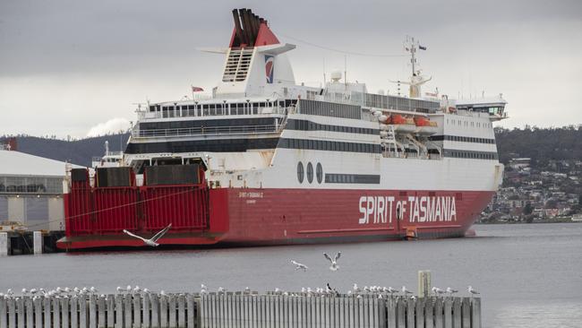 Spirit of Tasmania 2 at Hobart. Picture: Chris Kidd