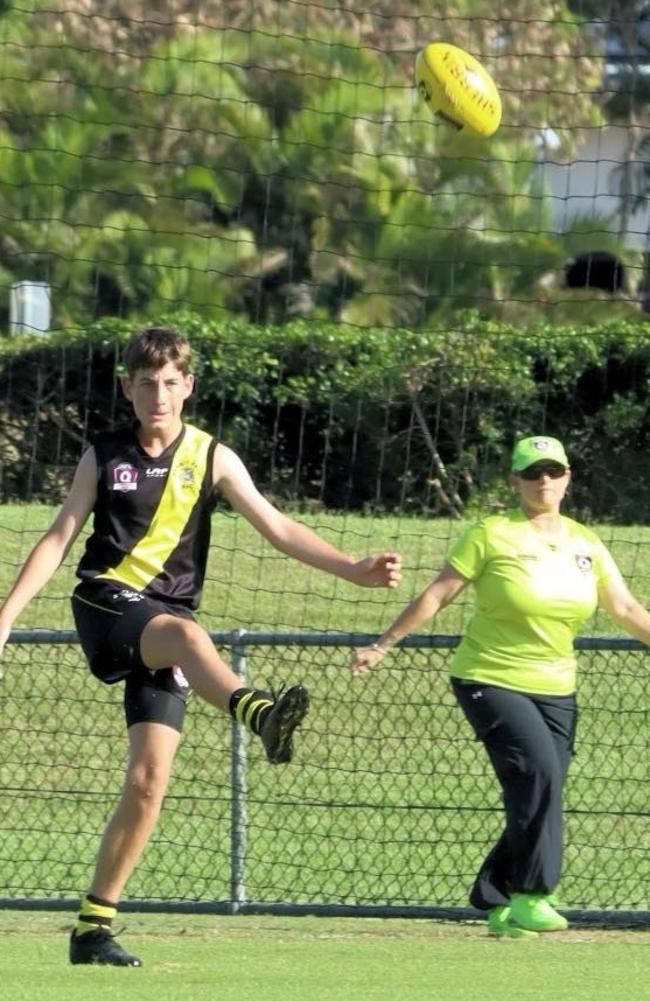 Hermit Park Tigers junior Aussie rules star Jasper Rose. Picture: John Zohn.
